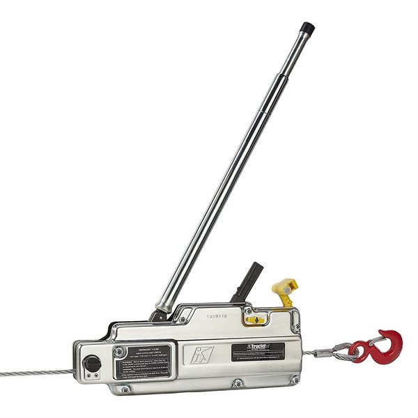 Tractel Griphoist Manual Wire Rope Hoist, 4,000 lb. 2 Ton, 30 ft, T516D 01709912430K